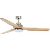 Lucci air Beacon Shoalhaven Indoor Plafondventilator 142CM Geborsteld Chroom (incl. verlichting)