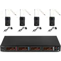 Power Dynamics PD504B digitaal draadloos microfoonsysteem met 4