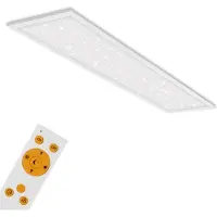 Briloner LED-paneel Pallas, dimbaar, wit / opaal, Woon-/ Eetkamer, Kunststof, Modern, LED plafondlamp
