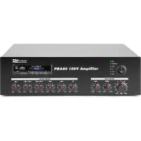 Power Dynamics PBA60 100V versterker 60W met mp3 speler, tuner en