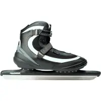 Nijdam Norenschaats XXL Pro-Line - Softboot - Zwart/Zilvergrijs - Maat 50