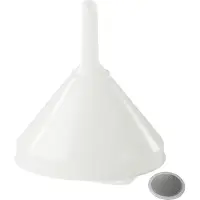 Hünersdorff Trechter | d. 208/20 mm | hoogte 218 mm | hogedruk-polyethyleen natuur | met zeef | 1 stuk - 951200 - 951200