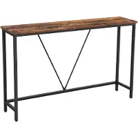 Vasagle Console tafel vintage bruin-zwart