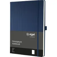 Sigel notitieboek Conceptum - formaat A4 - midnight blue - blanco - hardcover - SI-CO684