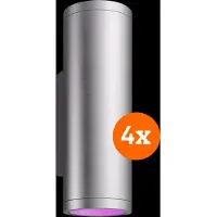 Philips Hue Appear muurlamp White & Color - RVS 4-Pack