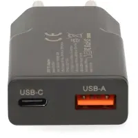 Ginza.se USB lader | USB-C PD en USB-A QC | GaN | 20W | zwart