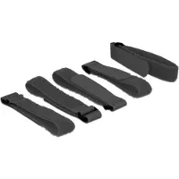 DeLOCK Klittenband - 300 mm - Zwart -