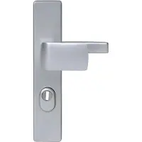 Nemef veiligheidsbeslag met kerntrek beveiliging knop/kruk PC72 SKG3 langschild 3415-II aluminium F1