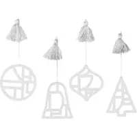 Broste Copenhagen Kerst decoraties FILI X4 dames One size