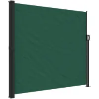 vidaXL Windscherm uittrekbaar 180x500 cm donkergroen