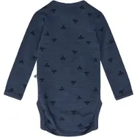 Hummel Rompertje/body donkerblauw / zwart