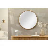 Invicta Ronde wandspiegel PORTRAIT 60cm goud ijzer handgemaakt - 46096