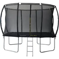Buitenkado Trampoline Rechthoek met veiligheidsnet - 213x304cm