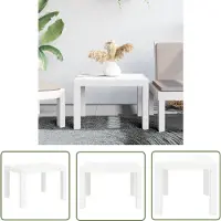 The Living Store Tuintafels - Tuin Tafel - Tuintafel 59x47x40 cm PP wit - Bistrotafel - Outdoor Tafel - Terras Tafel