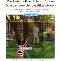 Baseus N1 Draadloze Beveiligingscamera Set – 2K HD, 210 Dagen Batterij, Nachtzicht, IP67, Bewegingssensor & Lokale Opslag – WiFi Buitencamera met HomeStation (2-Camera Kit)