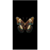 PosterMonkey Poster 75x150 cm - Vlinder - Kleurrijk - mozaïekachtig - Posters - Kamer decoratie - Wanddecoratie woonkamer - Muurdecoratie slaapkamer