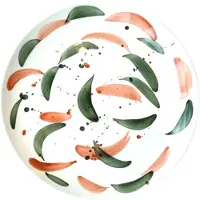 Val Pottery Foolish Chef's Creation plat bord D28cm groen / oranje