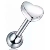 Charme Bijoux Helix- hartje- 8 mm- zilverkleur -