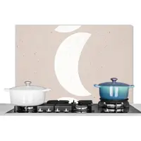 KitchenYeah Spatscherm keuken - Maan - Pastel - Moonlover - Quotes - Keuken - 80x55 cm - Achterwand keuken - Spatscherm