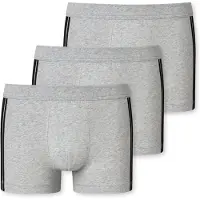 Schiesser Boxershorts grijs gemêleerd / zwart