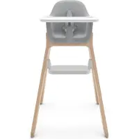 UPPAbaby Ciro Chloe - Kinderstoel - Grijs - Hout - Verstelbare Voetensteun - Afneembaar Eetblad