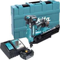 Makita DBN 901 RF1K accu spijkerapparaat 18 V 50 - 90 mm borstelloos + 1x accu 3.0 Ah + lader + koffer