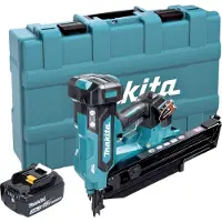 Makita DBN 901 F1K accu spijkerapparaat 18 V 50 - 90 mm borstelloos + 1x accu 3.0 Ah + koffer - zonder lader