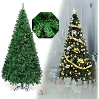 Costway Kunstkerstboom met metalen standaard 150 cm/180 cm/210 cm/240 cm groen 210cm groen