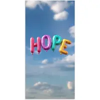 PosterMonkey Poster 20x40 cm - Ballonen - Lucht - Hope - Posters - Kamer decoratie - Wanddecoratie woonkamer - Muurdecoratie slaapkamer