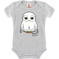 Logoshirt Rompertje/body 'Harry Potter - Hedwig' grijs