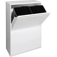 Arregui Afvalbakken voor keuken en kantoor met 4 compartimenten, 4 x 17 liter, BASIC