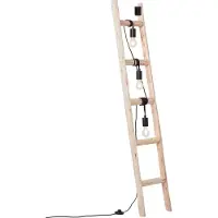 Brilliant Tafellamp Ladder Hout Zwart 3xe27