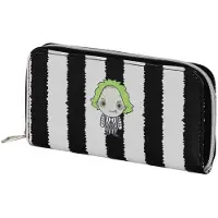 KARACTERMANIA - Beetlejuice Strepen - Pasjeshouder - Portemonnee met rits - Portefeuille - Wit