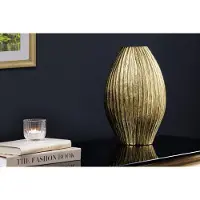 Invicta Moderne vaas ELEGANCE 35cm Goud Antiek Metaal Gehamerd Design - 44838