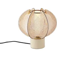 QAZQA Japandi Tafellamp Beige 32cm - Gertie