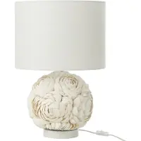 J-Line Table lamp waving ceramic white