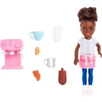 Barbie Speelgoed, Chelsea Pop en Accessoires Barista Set, Inclusief 7 Themapieces