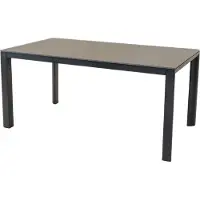 Lesli Living Eettafel Geneva, zwart, 160x90 cm