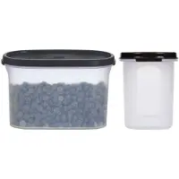 Tupperware Ruimtespaarders 1,1L (2 stuks) — zwart deksel