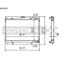Koyo 94-98 Nissan Skyline GT-R/GT-S 2.6L Turbo Radiator