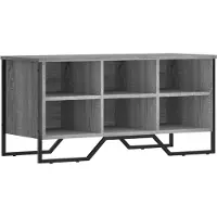 vidaXL Schoenenkast 90x38x45,5 cm bewerkt hout grijs sonoma eikenkleur