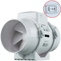 Vents TT buisventilator 100 mm - Met 2-standen schakelaar - Tot 187 m³/h