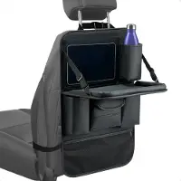 IMoshion Luxe Autostoel Organizer - Tablethouder Auto - 7 Opbergvakken - Zwart