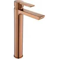 REA Wastafelkraan Argus Copper Brush High