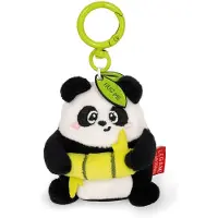 Legami - Superzachte sleutelhanger! Pandamotief, pluche sleutelhanger, hanger met gegraveerde boodschap en zinken karabijnhaak, 7x11 cm