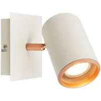 Briloner Era – Wandlamp – opbouwspot – 1-lichts – kantelbaar – GU10 fitting – lichtgrijs-coffee – 16 x 12 x 14 cm