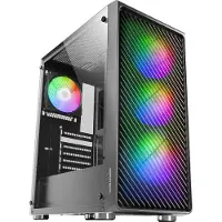 Mars Gaming PC Behuizing - - MC-F - 4 ARGB Ventilatoren - Gehard Glas - Waterkoeling