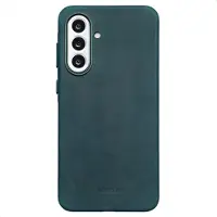 Accezz Vintage Leather Magsafe Backcover voor de Samsung Galaxy A56 - Smokey Green