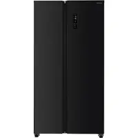 Inventum SKV0180B No Frost energiezuinige Amerikaanse koelkast - 532 liter - Digitaal display - Superkoelen - Supervriezen - Deuralarm - 2 deuren - Zwart