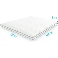 Droommatras Gel foam topdekmatras topper 160x220 dikte 6 cm